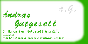 andras gutgesell business card